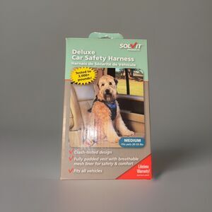 Pet Car Harness Solvit Deluxe Car Safety Harness Medium 20-55lbs